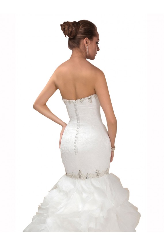 Outlet Blanc Sirène Tulle Robes de mariée