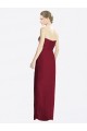 Outlet Bordeaux Fourreau Mousseline Longue Robes demoiselle d'honneur