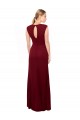 Outlet Bordeaux Sirène Col V Mousseline Longue Robes demoiselle d'honneur / Robes de bal
