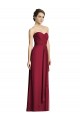 Outlet Bordeaux Trapèze Mousseline Longue Robes demoiselle d'honneur