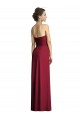Outlet Bordeaux Trapèze Mousseline Longue Robes demoiselle d'honneur