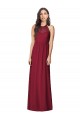 Outlet Bordeaux Trompette Licou Mousseline Longue Robes demoiselle d'honneur
