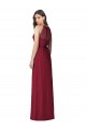 Outlet Bordeaux Trompette Licou Mousseline Longue Robes demoiselle d'honneur
