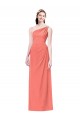 Outlet Corail Trapèze Mousseline Longue Robes demoiselle d'honneur