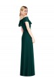 Outlet Evergreen Trompette Bretelles spaghetti Mousseline Longue Robes demoiselle d'honneur