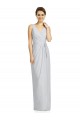 Outlet Fourreau Col V Mousseline Longue Robes demoiselle d'honneur