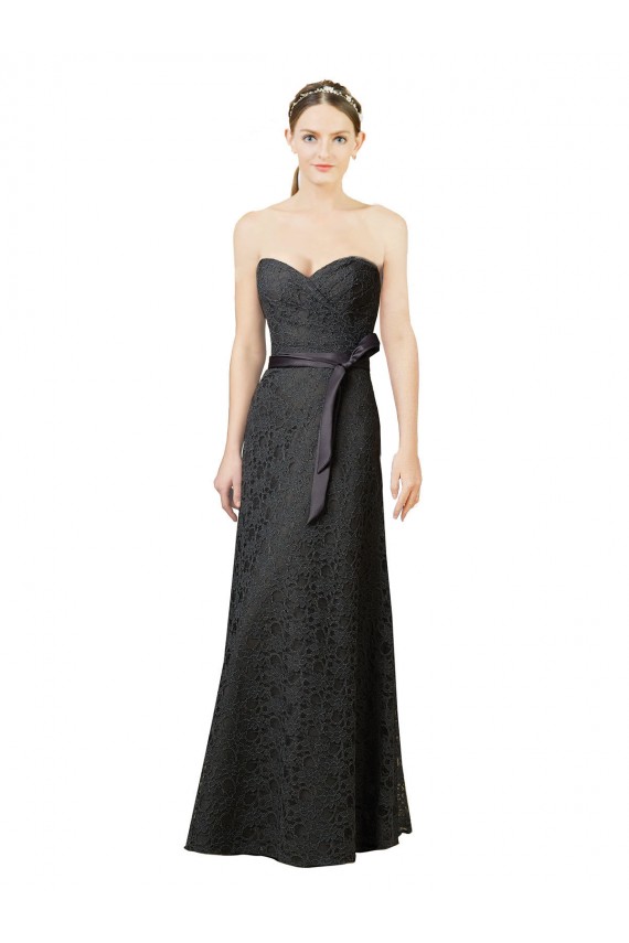 Outlet Gris ardoise Fourreau Dentelle Longue Robes demoiselle d'honneur