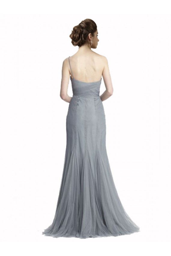 Outlet Gris ardoise Sirène Tulle Longue Robes demoiselle d'honneur