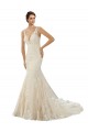 Outlet Ivoire & Champagne Sirène Col V Dentelle Robes de mariée