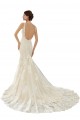 Outlet Ivoire & Champagne Sirène Col V Dentelle Robes de mariée