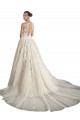 Outlet Ivoire & Champagne Trapèze Illusion Tulle Robes de mariée
