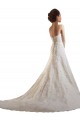 Outlet Ivoire & Champagne Trapèze Tulle Dentelle Robes de mariée