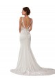 Outlet Ivoire Fourreau Col Haut Dentelle Robes de mariée
