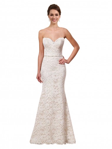 Outlet Ivoire Fourreau Dentelle Robes de mariée