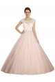 Outlet Ivoire Princesse Bateau Illusion Dentelle Robes de mariée