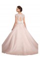 Outlet Ivoire Princesse Bateau Illusion Dentelle Robes de mariée