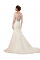 Outlet Ivoire Sirène Bateau Dentelle Robes de mariée