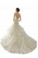 Outlet Ivoire Sirène Col V Tulle Robes de mariée