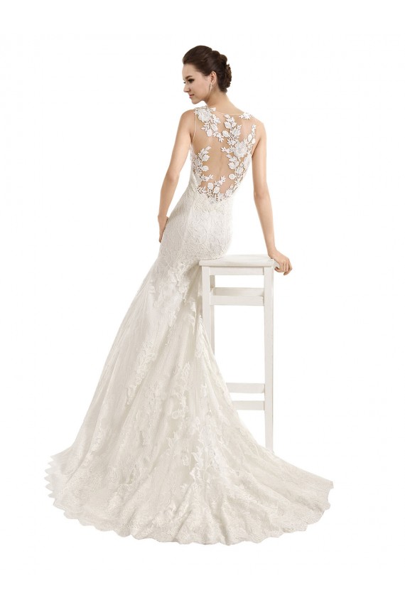 Outlet Ivoire Sirène Illusion Dentelle Robes de mariée