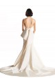 Outlet Ivoire Sirène Licou Satiné Plage Robes de mariée