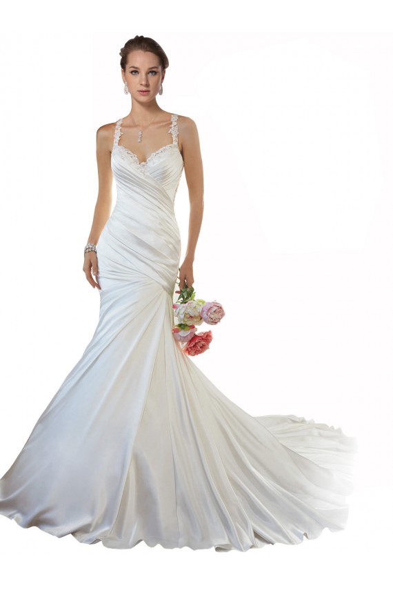 Outlet Ivoire Sirène Satiné Plage Robes de mariée