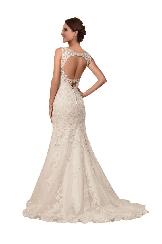 Outlet Ivoire Sirène Tulle Dentelle Robes de mariée