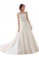 Outlet Ivoire Trapèze Illusion Dentelle Robes de mariée