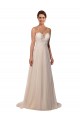 Outlet Ivoire Trapèze Illusion Tulle Dentelle Robes de mariée