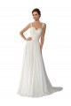 Outlet Ivoire Trapèze Mousseline Dentelle Robes de mariée