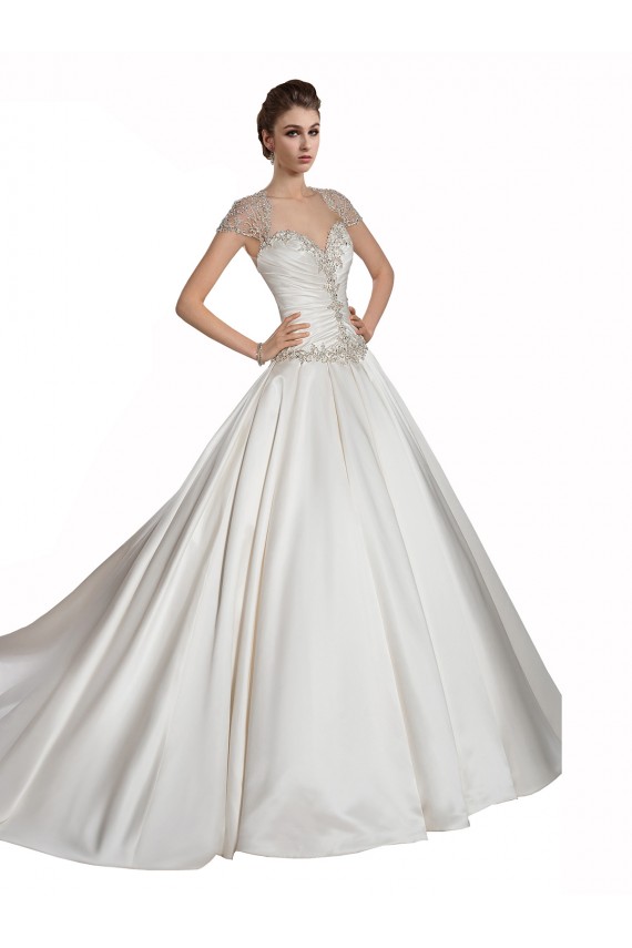 Outlet Ivoire Trapèze Satiné Robes de mariée