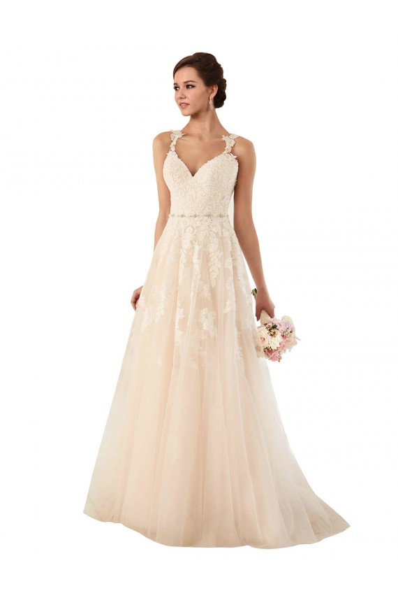 Outlet Ivoire Trapèze Tulle Dentelle Robes de mariée