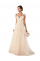 Outlet Ivoire Trapèze Tulle Dentelle Robes de mariée