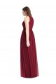 Outlet Lilas Trapèze Licou Mousseline Longue Robes demoiselle d'honneur