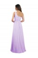 Outlet Lilas Trapèze Mousseline Longue Robes demoiselle d'honneur