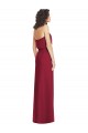 Outlet Lilas Trapèze Sans bretelle Mousseline Longue Robes demoiselle d'honneur
