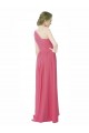 Outlet Menthe verte Trapèze Mousseline Longue Robes demoiselle d'honneur