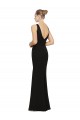 Outlet Noir Fourreau Col V Mousseline Longue Robes demoiselle d'honneur