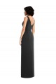 Outlet Noir Fourreau Col V Spandex Longue Formelles Robes demoiselle d'honneur / Robes de soirée / Robes de bal