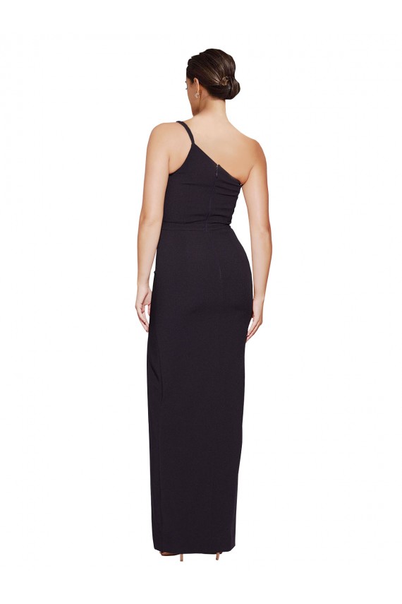 Outlet Noir Fourreau Sans bretelle Crêpe Stretch Longue Formelles Robes demoiselle d'honneur / Robes de soirée / Robes de bal