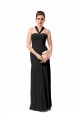 Outlet Noir Sirène Licou Mousseline Longue Robes demoiselle d'honneur