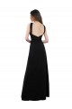 Outlet Noir Trapèze Licou Mousseline Longue Robes demoiselle d'honneur