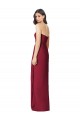 Outlet Olive verte Trompette Sans bretelle Mousseline Longue Robes demoiselle d'honneur
