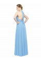 Outlet Periwinkle Trapèze Licou Mousseline Longue Robes demoiselle d'honneur