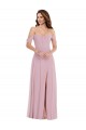 Outlet Primevère Trapèze Mousseline Longue Robes demoiselle d'honneur