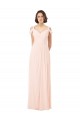 Outlet Rose 42 Trapèze Épaule Dénudée Mousseline Longue Robes demoiselle d'honneur