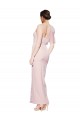 Outlet Rose Fourreau Crêpe Stretch Longue Formelles Robes demoiselle d'honneur / Robes de soirée / Robes de bal