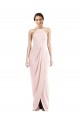 Outlet Rose Trompette Licou Crêpe Stretch Longue Robes demoiselle d'honneur / Robes de bal