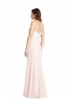 Outlet Rose Trompette Sans bretelle Crêpe Stretch Longue Robes demoiselle d'honneur / Robes de bal