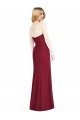 Outlet Rose du Désert Trompette Sans bretelle Mousseline Longue Robes demoiselle d'honneur