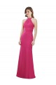 Outlet Rubis Trapèze Licou Mousseline Longue Robes demoiselle d'honneur